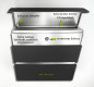 Preview: NEW SECURE 3 Hochwertiger Edelstahl Design Briefkasten mit Echt-Schiefer