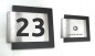 Preview: 003 Smart One 3D Design Hausnummer Anthrazit -Silber gebürstet