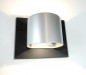 Preview: MONTANA  RUND Silber  Up & Down LED Design Wandleuchte Strahler