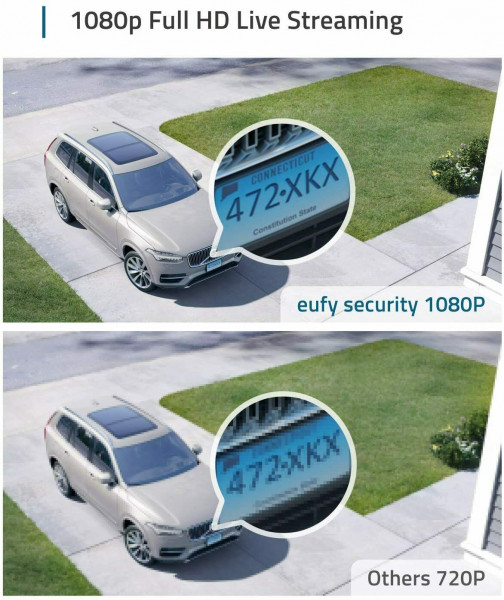 eufy Security eufyCam 2C 2+1 kabellose Überwachungskamera  HD 1080p, IP67 wetterfest, Doppel-Kamera-Set