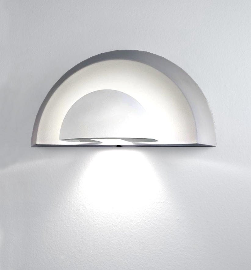 Design Außenwandleuchte silber inkl. LED 2-Leuchten - Silly
