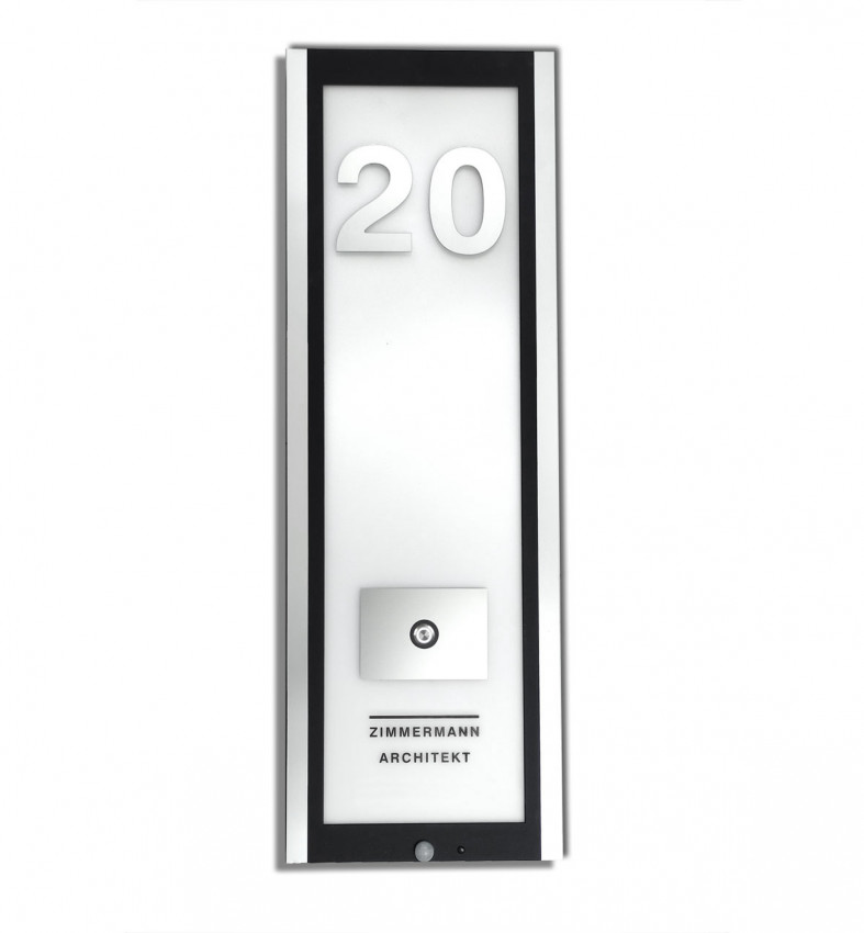 02 Exclusives Doorpanel LED Außenleuchte inkl. Tür-Klingel